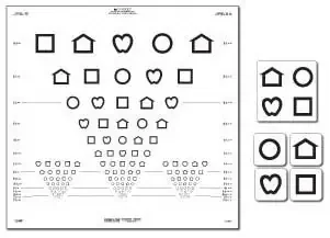 LEA SYMBOLS – Eye Chart Lea Symbols 10 Foot Measurement Acuity Test – 250300