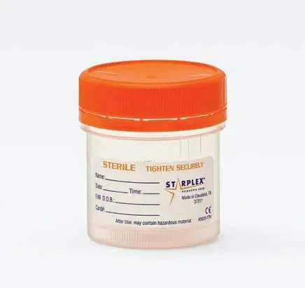 LeakBuster 3 – Specimen Container 90 mL (3 oz.) Screw Cap Patient Information OR Sterile – TW902-O