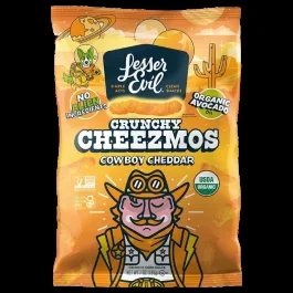 Lesser Evil Organic Cheezmos Cowboy Cheddar-7 oz