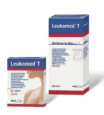 LeukomedT – Transparent Film Dressing Rectangle 4 X 4-3/4 Inch 2 Tab Delivery Without Label Sterile – 7238108