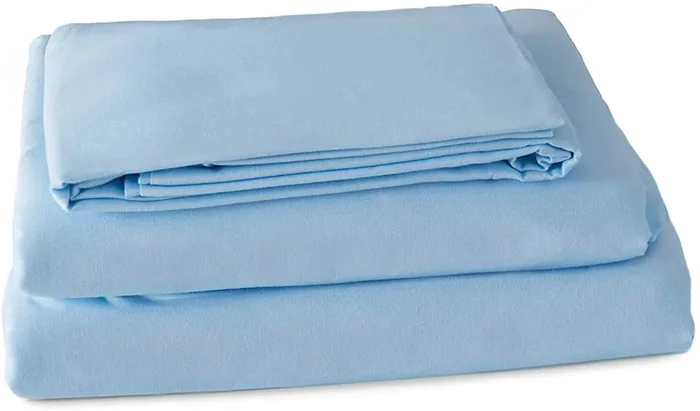 Lew Jan Textile – Bed Sheet Fitted Sheet 36 W X 84 X 15 Inch White Cotton 55% / Polyester 45% Reusable – V21-KNIT5E
