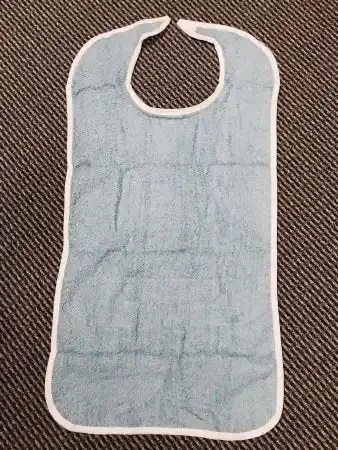 Lew Jan Textile – Bib Hook and Loop Closure Reusable Terry Cloth – V91-1830BL