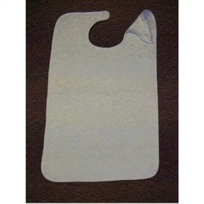 Lew Jan Textile – Bib Hook and Loop Closure Reusable Terry Cloth – V91-1830WH