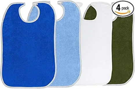 Lew Jan Textile – Bib Tie Closure Reusable Terry Cloth – M48-1834A-NG