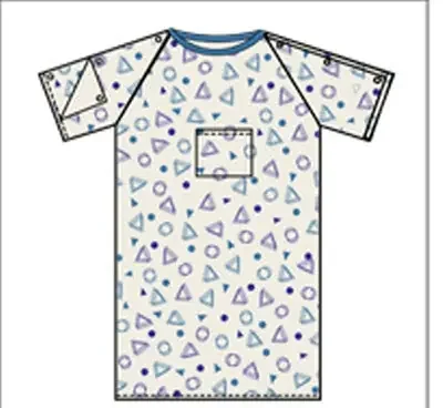 Lew Jan Textile – Patient Exam Gown 3X-Large Print Reusable – V62-5050PT