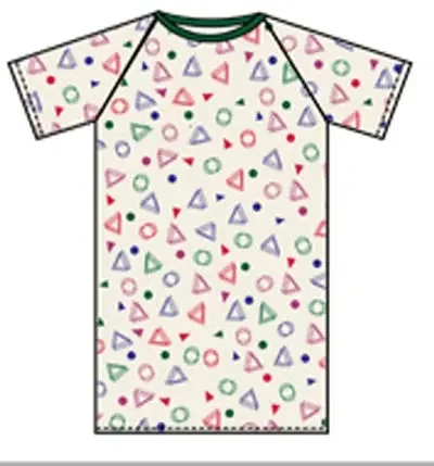 Lew Jan Textile – Patient Exam Gown 3X-Large Print Reusable – V64-506IVP