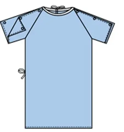 Lew Jan Textile – Patient Exam Gown X-Large Blue Reusable – V64-4342IB