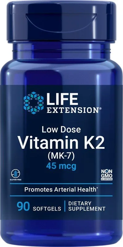 Life Extension Low-Dose Vitamin K2 45 mcg 90 Softgel