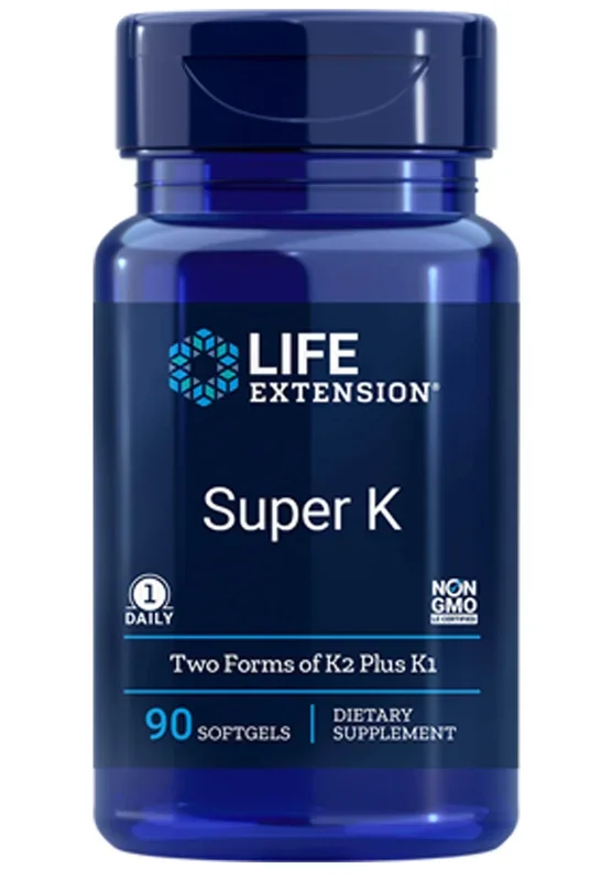 Life Extension Super K (Two Forms of K2 Plus K1)
