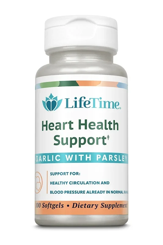 LifeTime Heart Health Support Garlic with Parsley 100 Softgel