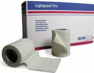 Lightplast Pro – Elastic Adhesive Bandage 3 Inch X 5 Yard Standard Compression No Closure Black NonSterile – 72881