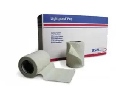 Lightplast Pro – Elastic Tape Air Permeable Cotton / Spandex / Adhesive 2 Inch X 7-1/2 Yard White NonSterile – 76956