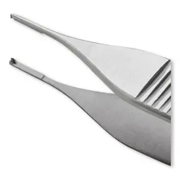Lil‘ Tips – Tissue Forceps Adson 4-3/4 Inch Length Surgical Grade Stainless Steel Sterile NonLocking Thumb Handle Straight 1 X 2 Teeth – 66970