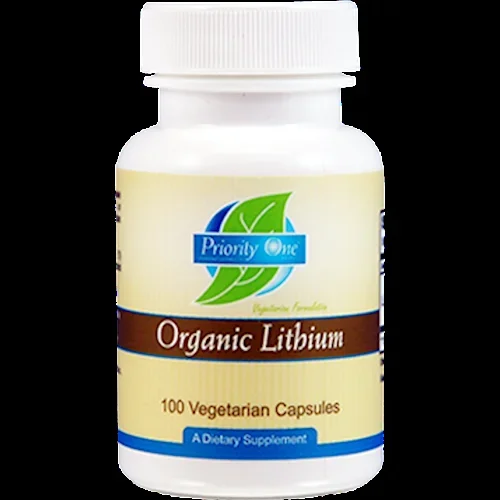 Lithium Organic 5mg 100 vegcaps Priority One Vitamins LITH5