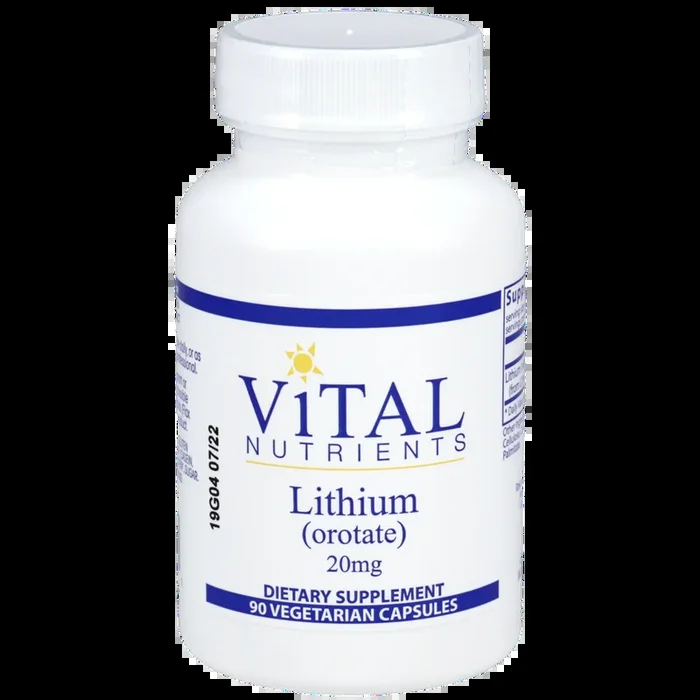 Lithium (orotate) 20mg (Vital Nutrients)
