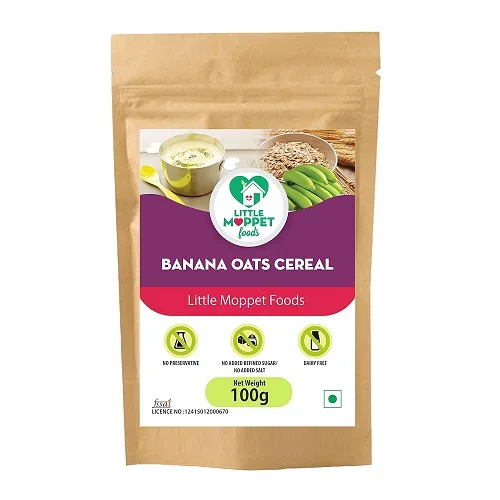 Little Moppet Foods Banana Oats Cereal
