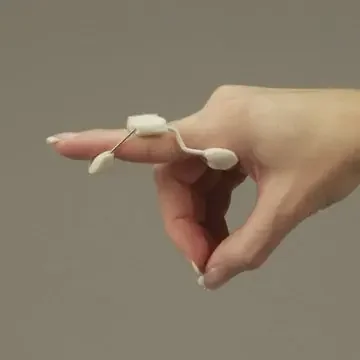 LMB ACU-Spring – Finger Extension Assist X-Large Without Fastening Finger Silver / White – 507D