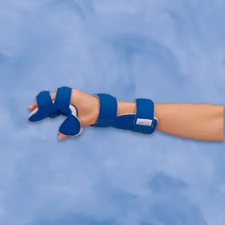 LMB Air-Soft – Resting Hand Splint Aluminum / Foam Left Hand Blue Small – 325BL