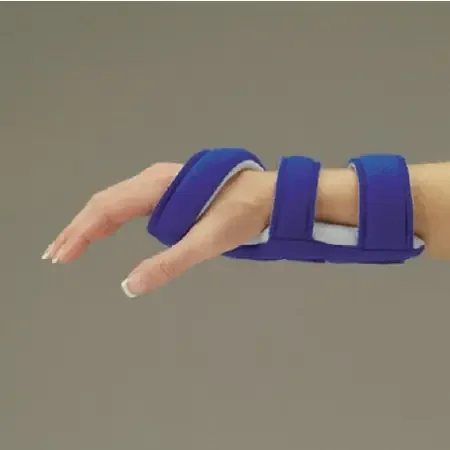 LMB Air-Soft – Volar Wrist Splint Aluminum Left Hand Blue Small – 302BL