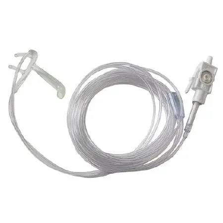 LoFlo ETCO2 Sidestream – ETCO2 Oral / Nasal Sampling Cannula with O2 Delivery With Oxygen Delivery Adult Straight Prong / NonFlared Tip – 8000-0354