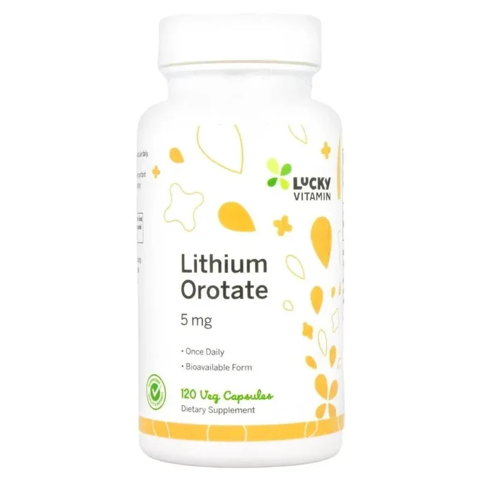 LuckyVitamin – Lithium Orotate 5 mg. – 120 Capsules