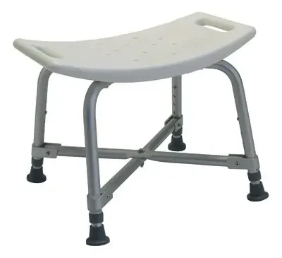 Lumex – Bariatric Shower Chair Fixed Handle Aluminum Frame Without Backrest – 7932A