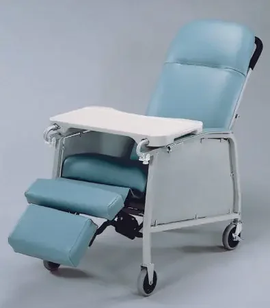 Lumex – Recliner Jade Vinyl Two 4 Inch Swivel Casters and Two 4 Inch Fixed Front Wheels – 574G857