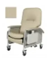 Lumex Deluxe Clinical Care – Infinite Position Recliner Warm Taupe Vinyl – FR566G409