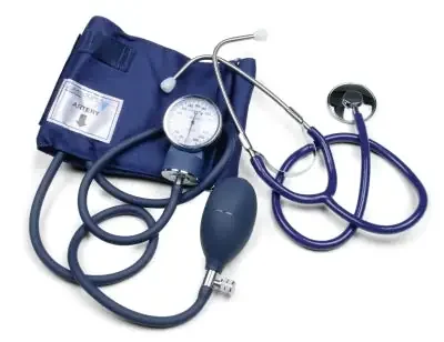 Lumiscope – Aneroid Sphygmomanometer Combo Kit At Home Blood Pressue Kit Adult Size Nylon Cuff Nurse Style Stethoscope – 100-019