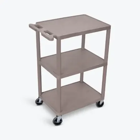 Luxor – Utility Cart 18 X 24 X 43 Inch Gray 16-1/4 Inch Spacing – HE42-G