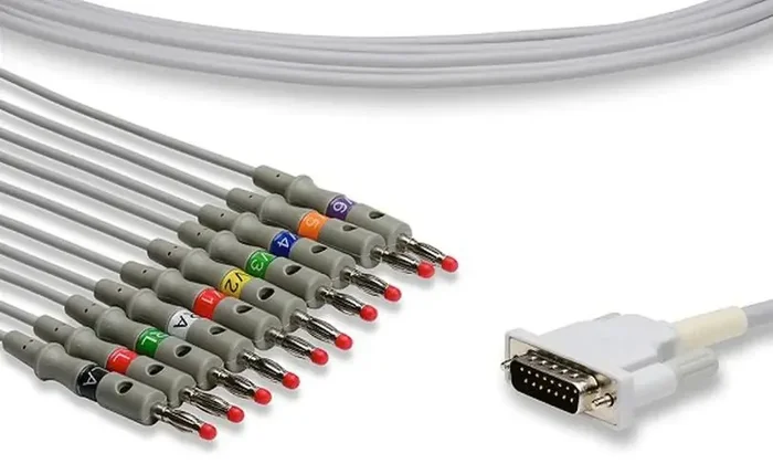 Lynn Medical – 10 Lead Cable Banana Style For ECG Monitors – K10-HP-B0