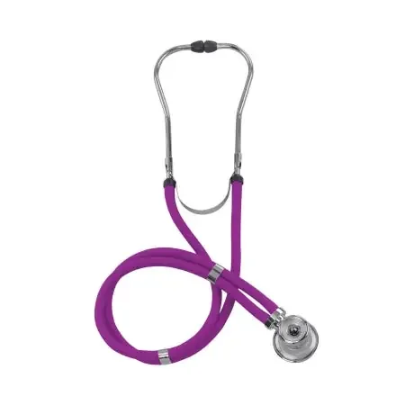 Mabis Legacy – Sprague Stethoscope Purple 2-Tube 22 Inch Tube Double-Sided Chestpiece – 10-414-200