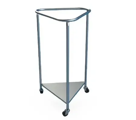 Mac Medical – Hamper Stand Rolling Triangular Opening Open Top Without Lid – LH1000