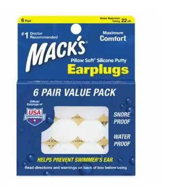 Macks Pillow Soft – Ear Plugs Cordless One Size Fits Most Clear – 03373200007