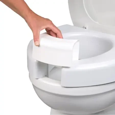 Maddak – Bariatric Raised Toilet Seat 3 Inch Height White 600 lbs. Weight Capacity – 725790002