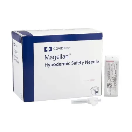 Magellan – Hypodermic Needle Sliding Safety Needle 18 Gauge 1-1/2 Inch Length Regular Wall – 8881850815