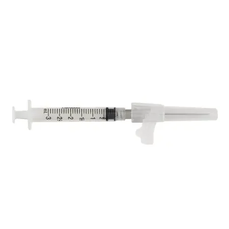 Magellan – Syringe with Hypodermic Needle 3 mL 22 Gauge 1-1/2 Inch Regular Wall Sliding Safety Needle – 8881833215