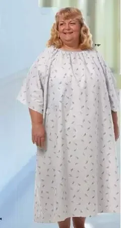 Magna – Patient Exam Gown Up to 10X-Large Matchsticks Print Reusable – 712 NS