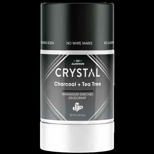 Magnesium Enriched Charcoal & Tea Tree Deodorant Stick Crystal C8500