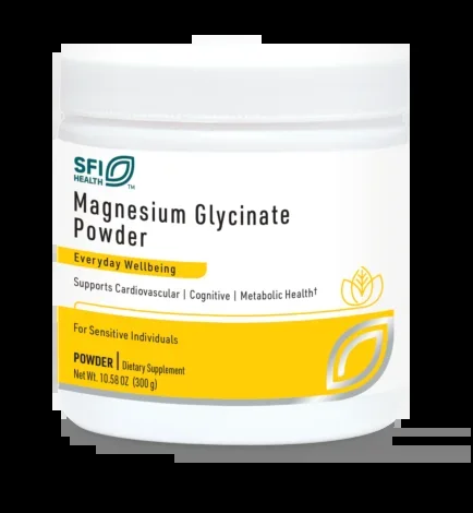 Magnesium Glycinate Powder (formerly Magnesium Chelate Powder) (300 grams) by SFI Health Klaire Labs
