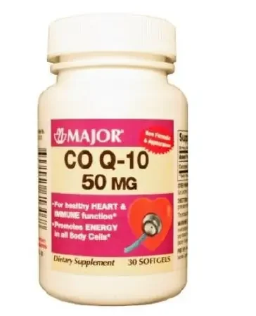 Major – Dietary Supplement Coenzyme Q-10 50 mg Strength Softgel 30 per Bottle Unflavored – 00904561646