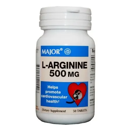 Major – Dietary Supplement L-Arginine 500 mg Strength Tablet 50 per Bottle – 00904421551