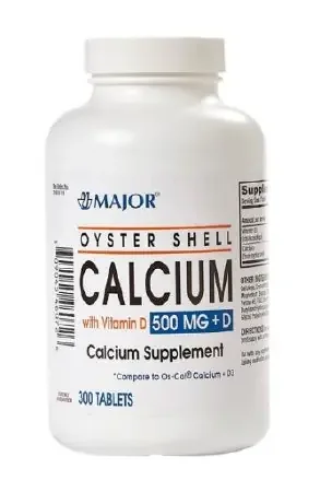 Major – Joint Health Supplement Calcium / Vitamin D 500 mg – 200 IU Strength Tablet 300 per Bottle – 00904546072