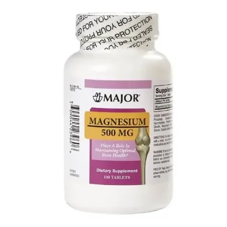 Major – Mineral Supplement Magnesium Chloride 500 mg Strength Tablet 100 per Bottle – 00904423960