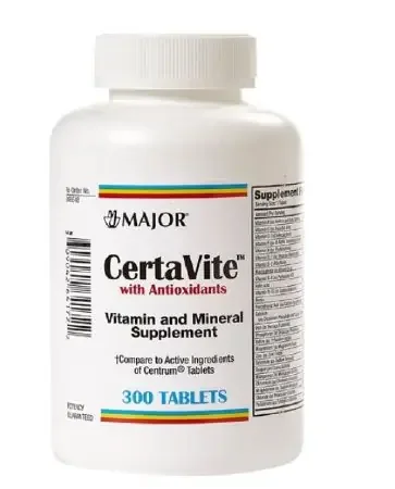 Major – Multivitamin Supplement Vitamin A / Ascorbic Acid / Vitamin K 3500 IU – 600 mg – 400 IU Strength Tablet 300 per Bottle – 00904264172