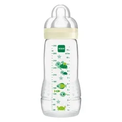 Mam Easy Active Baby Bottle 2nd Age 330 ml Ivory Coloured