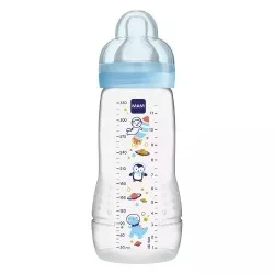 Mam Easy Active Baby Bottle 2nd Age 330 ml Space Aventure Blue
