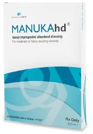 MANUKAhd – Honey Impregnated Wound Dressing 2 X 2 Inch Super Absorbent Gelling Fiber Manuka Honey Sterile – MM0013