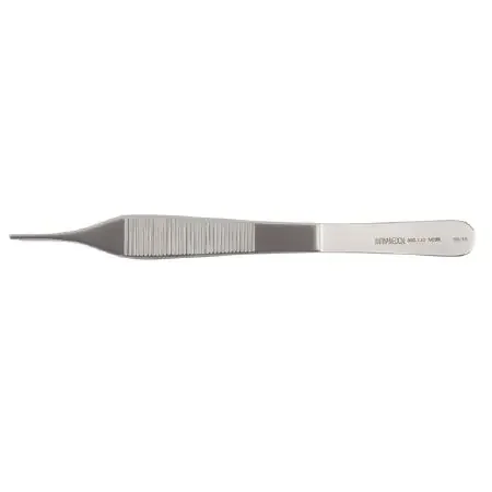 Marina Medical – Tissue Forceps Adson 4-3/4 Inch Length Surgical Grade Stainless Steel NonSterile NonLocking Thumb Handle Straight 1.5 mm Delicate Tips with 1 X 2 Teeth – 060-134
