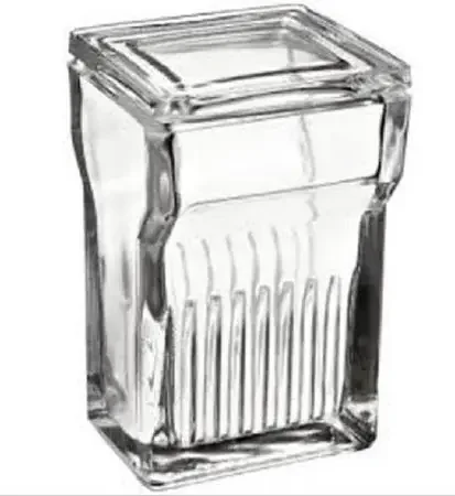 Market Lab – Coplin Staining Jar Glass 16 Slide Capacity – 4069
